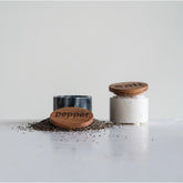 Marble Salt & Pepper Pinch Pots